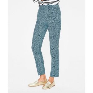 Boden Blue Abstract Richmond 7/8 Trouser Pants Size - 4